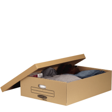 Fellowes STYLE UNDER BED BOX BROWN SMALL - 2PK (FSC)