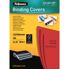 Fellowes DELTA COVER A4 RED 25PK (FSC)