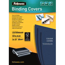 Fellowes A4 LEATHERBOARD COVER BLUE 25PK (FSC)