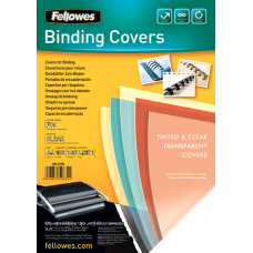 Fellowes PVC COVER A4 180 MICRONS CLEAR 100PK