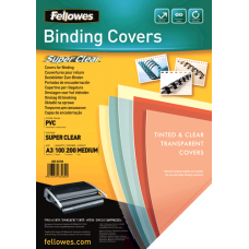 Fellowes PVC COVER A3 200 MICRONS CLEAR 100PK