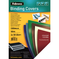 Fellowes A4 GLOSS COVER RED 100PK