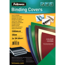 Fellowes CHROMO COVER A4 GREEN 100PK