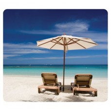 Fellowes RECYCLED OPTICAL MOUSEPAD - BEACH CHAIRS