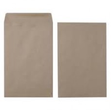 ENVELOPES BROWN 353x250mm 100gsm PEEL & SEAL