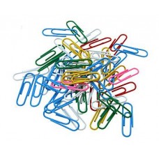 PAPER CLIPS 28mm x100 COLOURED
