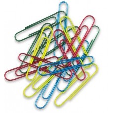 PAPER CLIPS 50mm x100 COLOURED