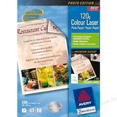 LASER PAPER GLOSSY A4 120gsm x200 AVERY-ZWECKFORM