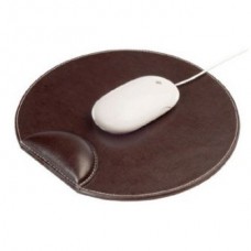 MOUSE PAD FAUX LEATHER BROWN OSCO