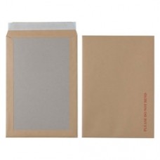 ENVELOPES BROWN 229x324mm A4 110g S/SEAL BOARD