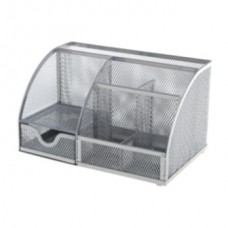 DESK ORGANISER WIREMESH SILVER OSCO