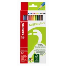 PENCIL COLOURS x12 STABILO GoGreen