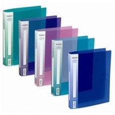 RING FILE A5 2-RING 15mm SPINE ASSORTED ELECTRA COLOURS SNOPAKE