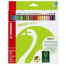 PENCIL COLOURS x24 STABILO GoGreen