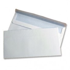 Peel and Seal SEC/SLI 110x230mm White Envelopes (01722)