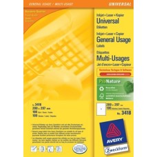 COMPUTER LABELS 200x297 x100 AVERY-ZWECKFORM