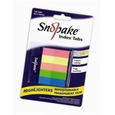 HIGHLIGHT PAGE MARKERS ASSORTED COLOURS SMALL SNOPAKE