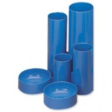 DESK ORGANISER BLUE CYLINDRICAL