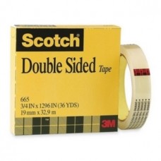 3M DOUBLE SIDED TAPE 665 12mmx33m W/OUT LINER