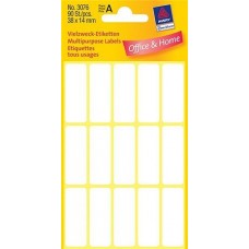 LABELS MULTI-PURPOSE 38x14mm AVERY-ZWECKFORM