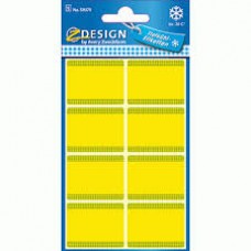 LABELS FREEZER 36x28mm YELLOW x48