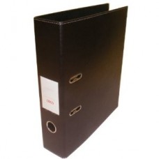 LEVER ARCH FILE FAUX LEATHER BROWN OSCO