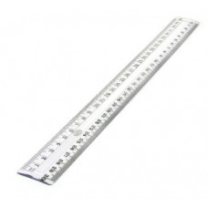 RULER 12in/30cm PLASTIC CLEAR