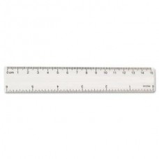 Clear 15cm/6in Plastic Ruler (05627)