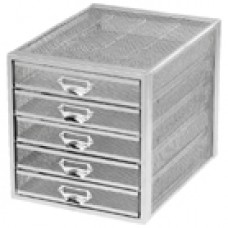 DESK DRAWERS WIREMESH SILVER x5 OSCO