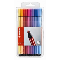 FELT PEN 68 x20 COLOURS STABILO