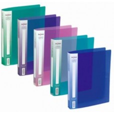 RING FILE A4 2-RING 25mm SPINE ASSORTED  ELECTRA COLOURS SNOPAKE