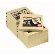 Snopake Yellow 76x76mm Sticky Notes (06074)