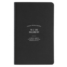 NOTEBOOK SOFT COVER BLACK 90x140mm 48PGS OGAMI