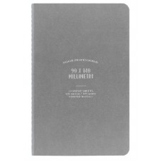 NOTEBOOK SOFT COVER GREY 90x140mm 48PGS OGAMI