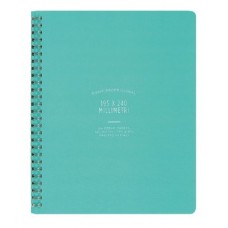 NOTEBOOK SPIRAL BLUE 195x240mm 64PGS OGAMI