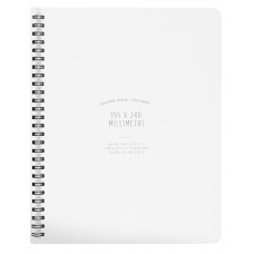 NOTEBOOK SPIRAL WHITE 195x240mm 64PGS OGAMI