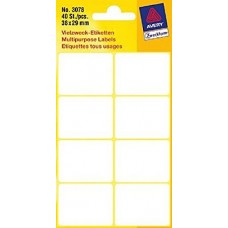 LABELS MULTIPURPOSE 38x29mm AVERY-ZWECKFORM