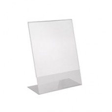 SIGN HOLDER A6 SLANTED PORTRAIT FREESTANDING DEFLECTO