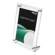 SIGN HOLDER 22x28cm CURVED FREESTANDING DEFLECTO