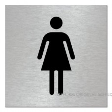 SIGN STEELOX 8x8cm WC LADIES