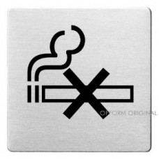 SIGN STEELOX 8x8cm NO SMOKING