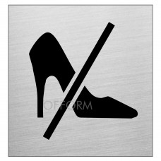 SIGN STEELOX 8x8cm NO STILETTOS