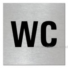 SIGN STEELOX 8x8cm WC