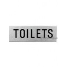 SIGN STEELOX 8x24cm TOILETS