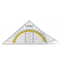 SET SQUARE/PROTRACTOR SHATTERPROOF