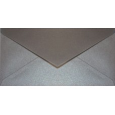 ENVELOPES 110x220mm DL 120gsm METALLIC SILVER PAPICOLOR