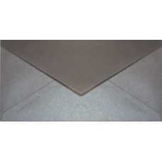 ENVELOPES 110x220mm DL 120gsm METALLIC SILVER PAPICOLOR