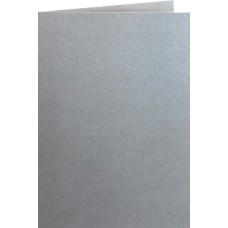 CARDS FOLDED A6 105x148mm 250gsm METALLIC SILVER PAPICOLOR