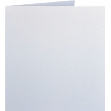CARDS FOLDED SQUARE 152x152mm 250gsm METALLIC PEARL WHITE PAPICOLOR