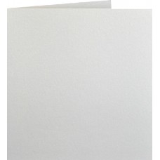 CARDS FOLDED SQUARE 152x152mm 250gsm METALLIC IVORY PAPICOLOR